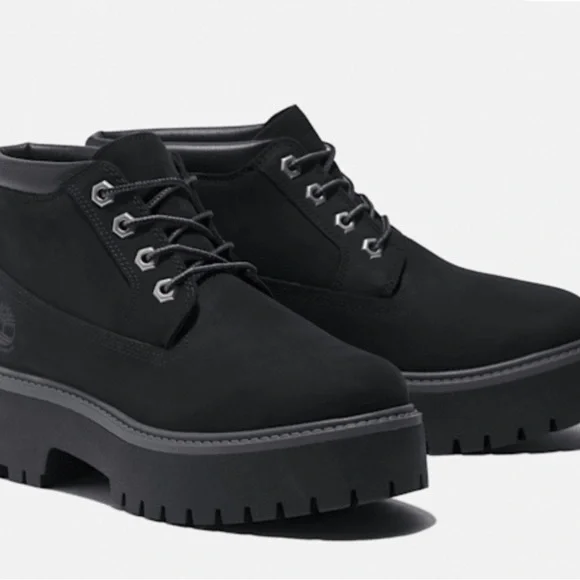 🥾🖤Timberland Women's Stone Street Platform Waterproof Chukka Boot - Picture 2 of 8